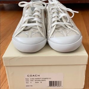 Coach Canvas Sneakers (Women’s Size 8)- New